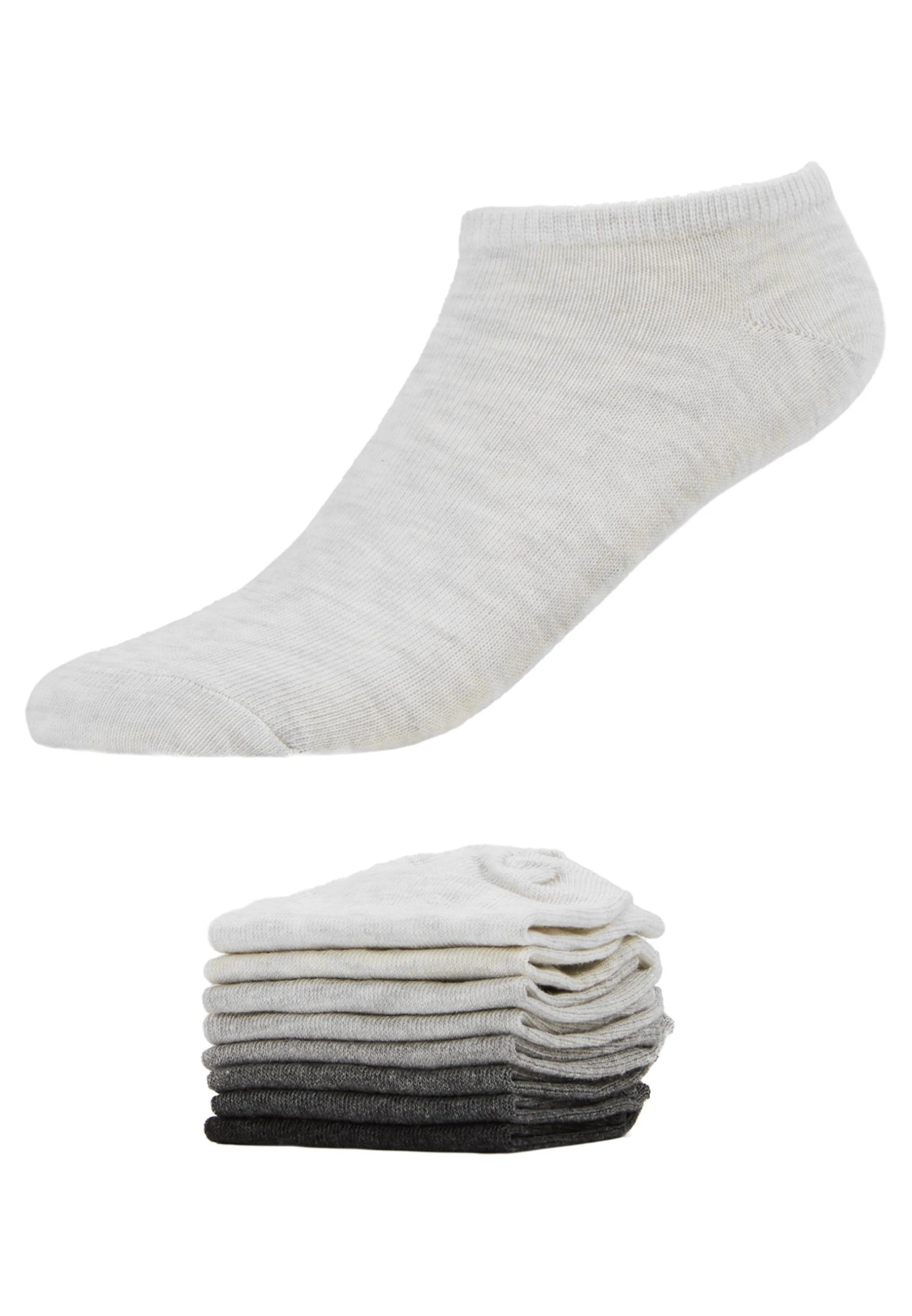 Anna Field 8Pp Sneaker Socks- Sokken - Grey 2 Anna Field 8Pp Sneaker Socks- Sokken - Grey - Afbeelding 2