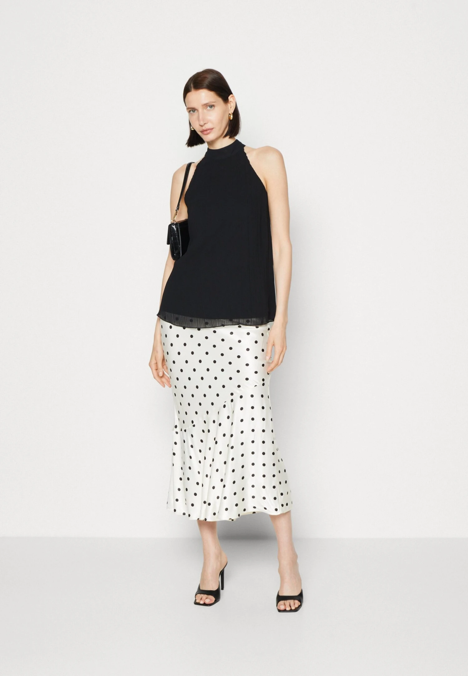 Anna Field Woven Plissee Top- Top - Black 2 Anna Field Woven Plissee Top- Top - Black - Afbeelding 2