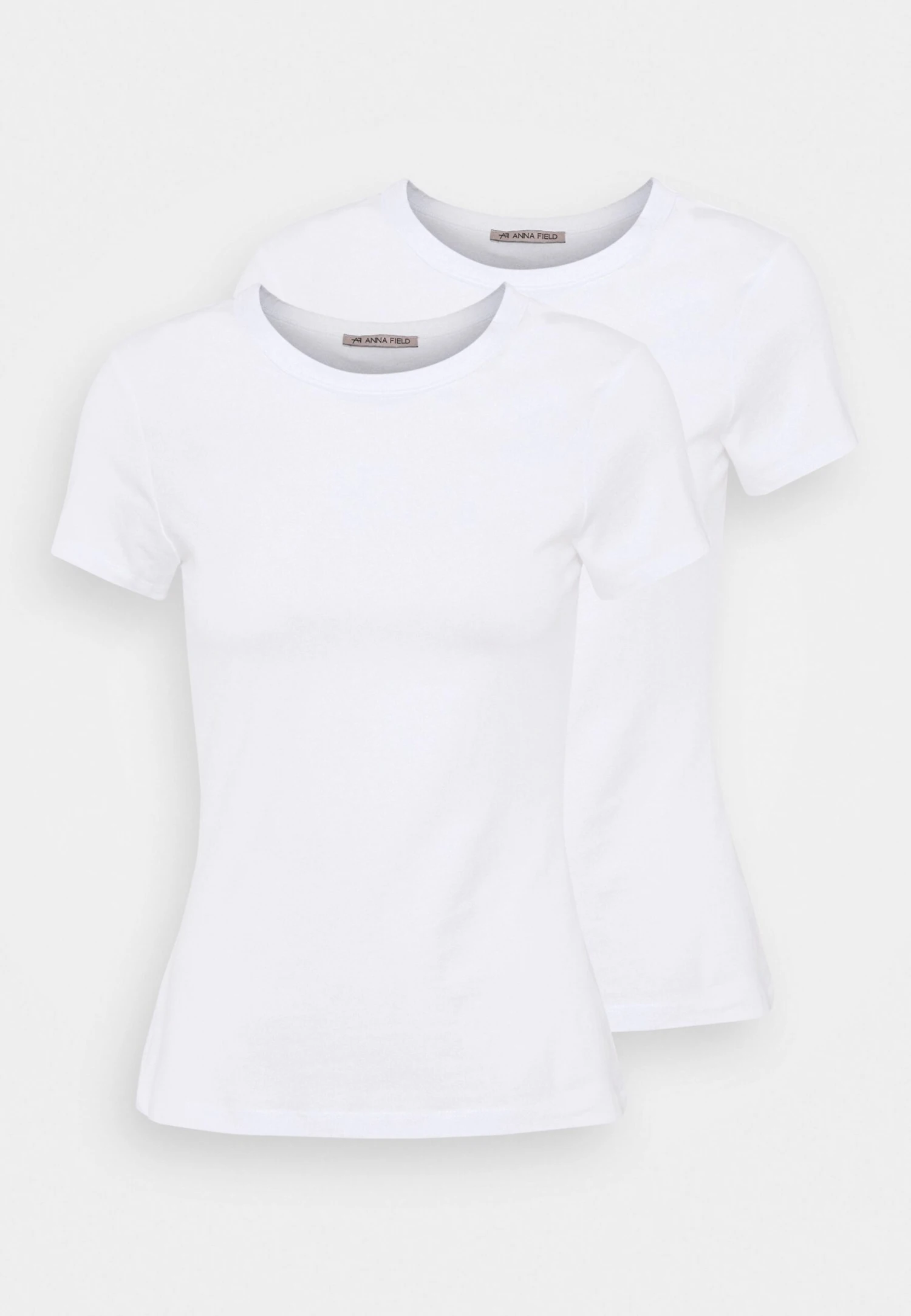 Anna Field 2 Pack - T-Shirt Basic - White 6 Anna Field 2 Pack - T-Shirt Basic - White - Afbeelding 6
