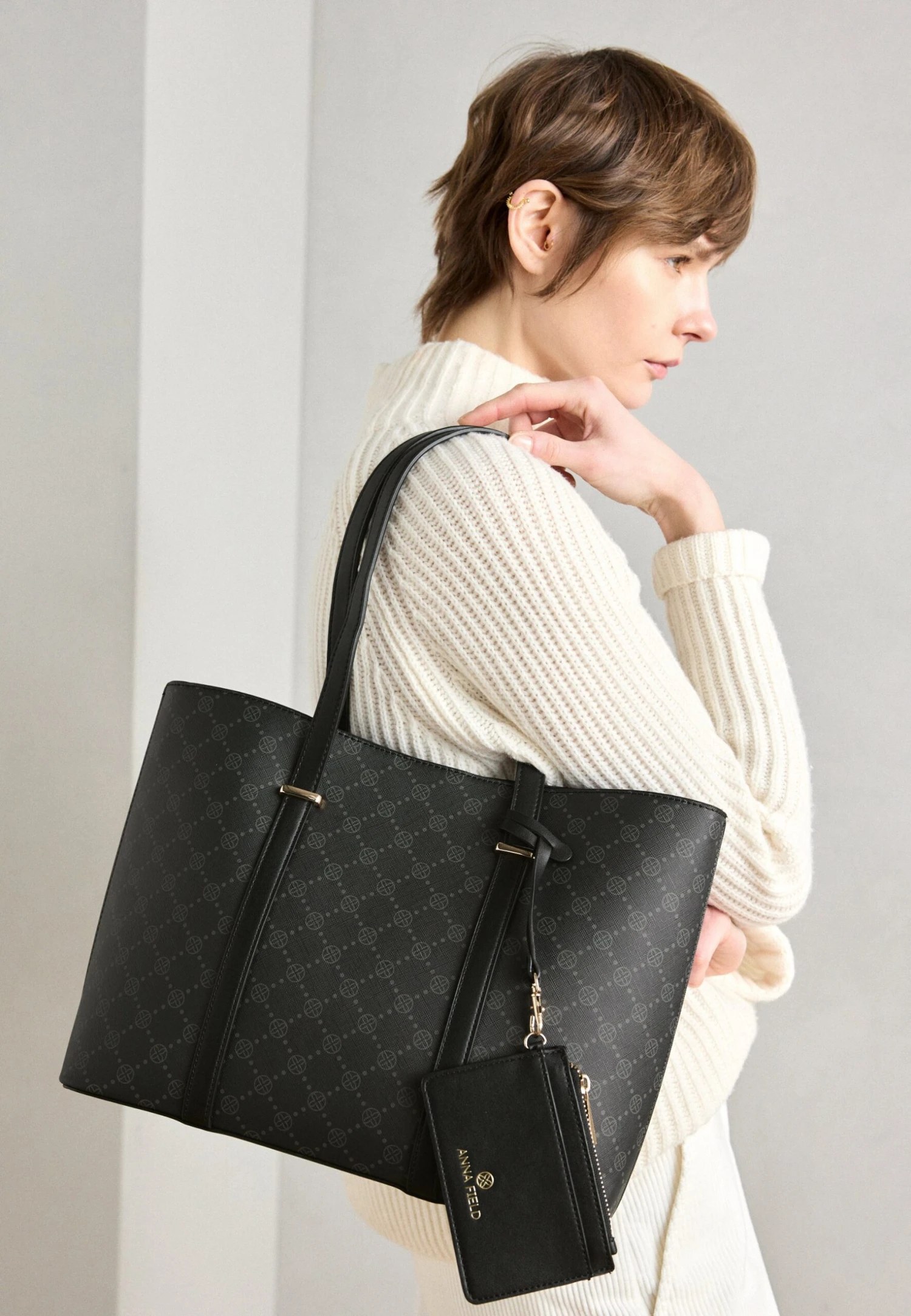 Anna Field Handtas - Black/grey 1 Anna Field Handtas - Black/grey