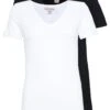 2 Pack- T-Shirt Basic - Black/White