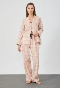 Anna Field FLANNEL SET - Pyjama - Beige Based