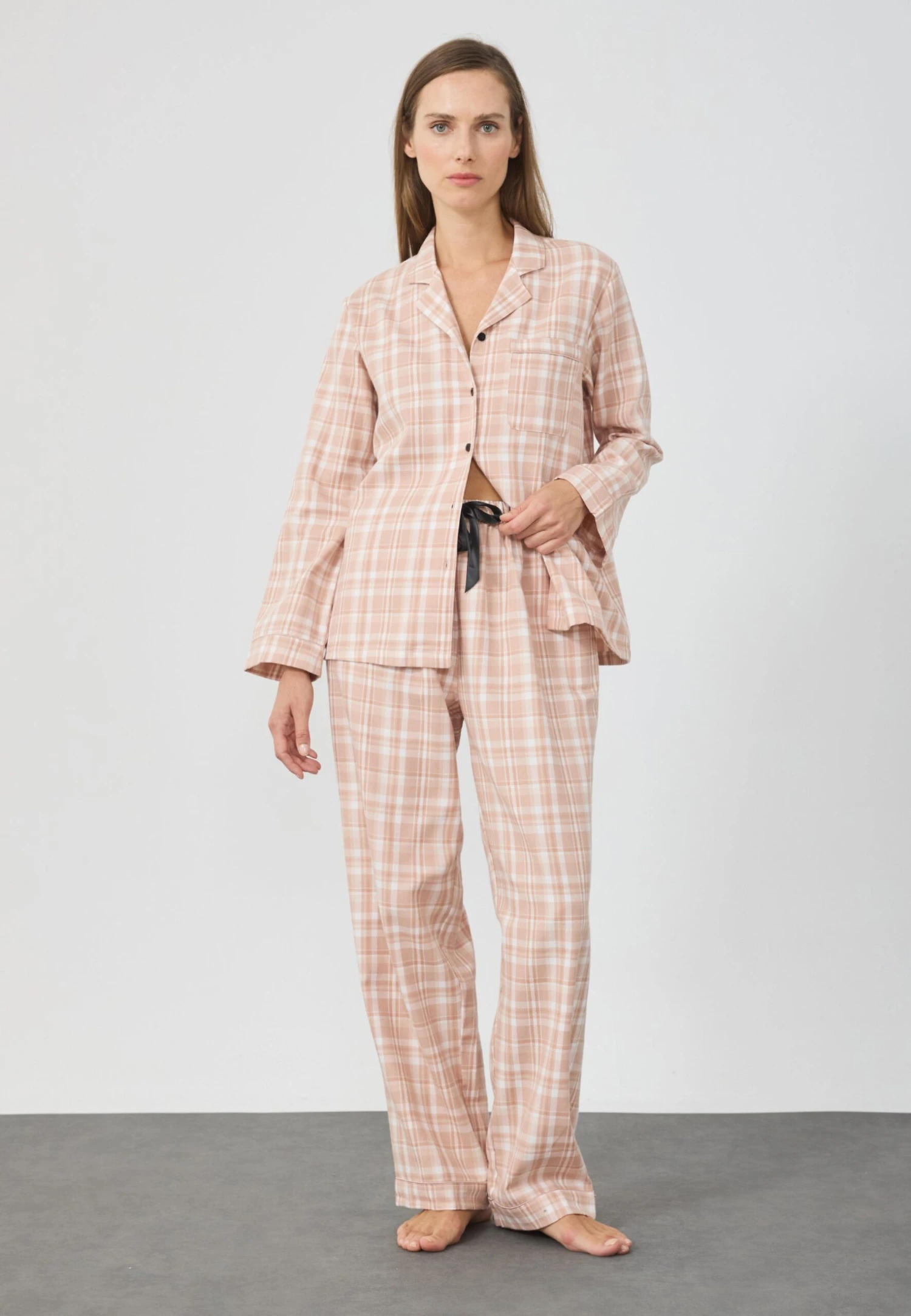 Anna Field FLANNEL SET - Pyjama - Beige Based 1 Anna Field FLANNEL SET - Pyjama - Beige Based