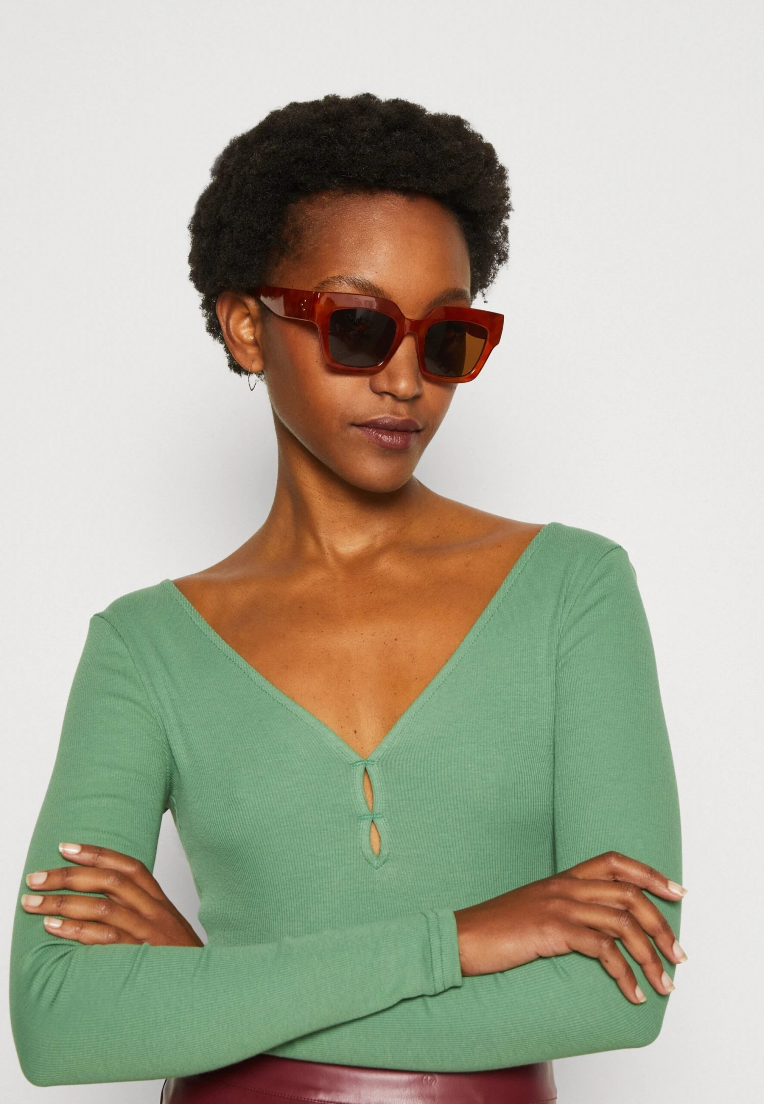 Anna Field Longsleeve - Green 4 Anna Field Longsleeve - Green - Afbeelding 4