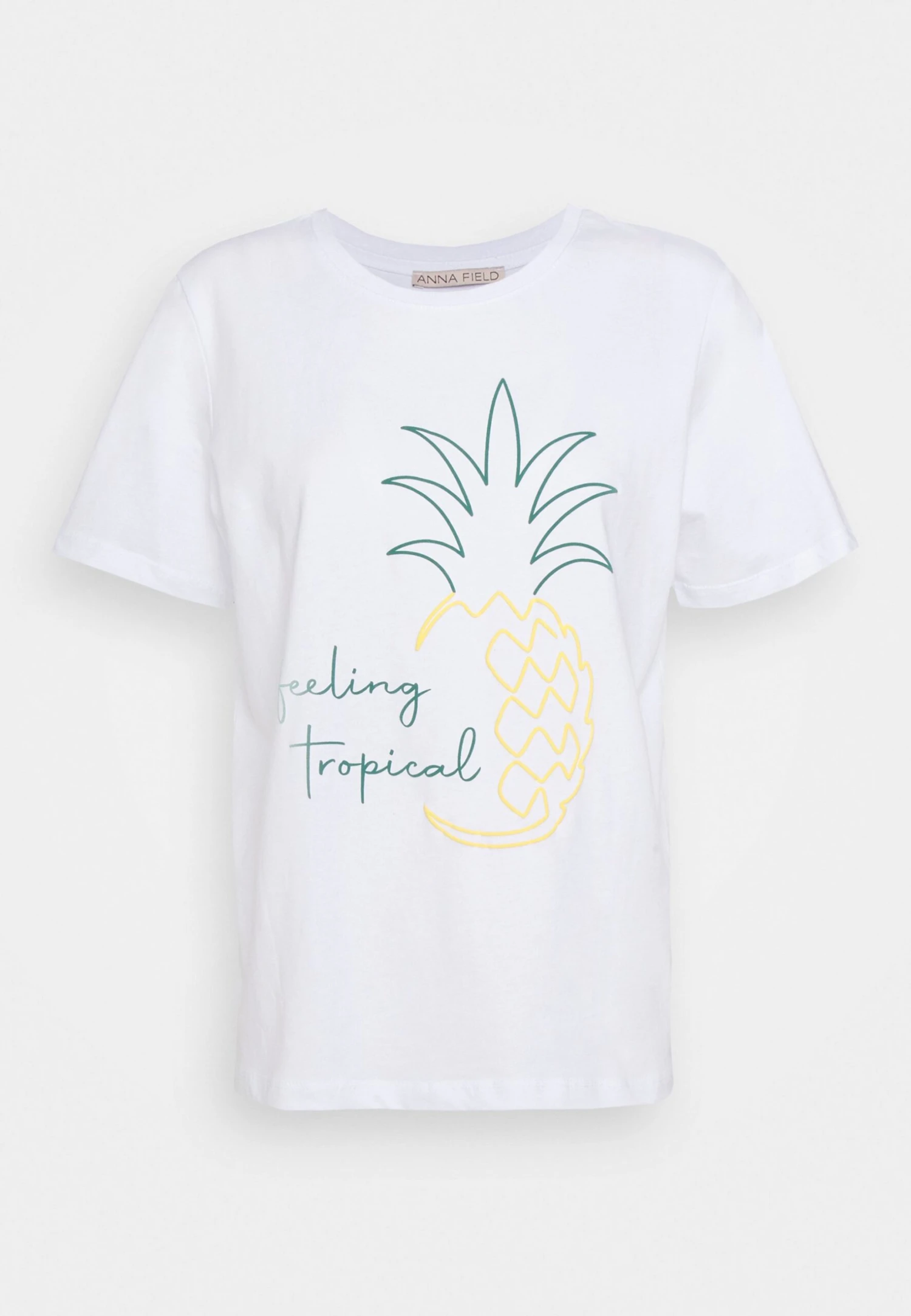 Anna Field Hattie Pineapple Puff - T-Shirt Print - White 6 Anna Field Hattie Pineapple Puff - T-Shirt Print - White - Afbeelding 6