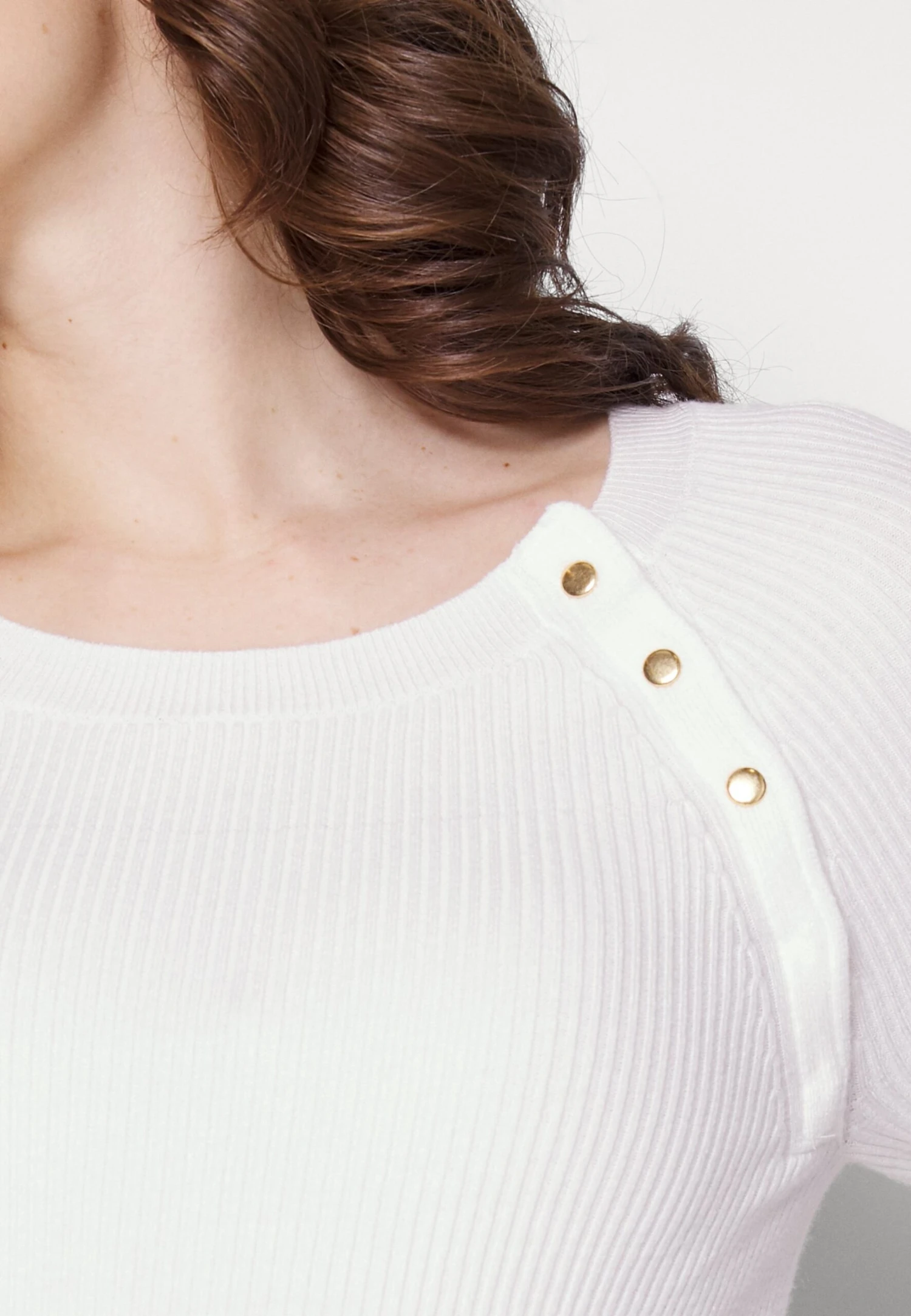 Nursing - Button Opening - Trui - White 7 Nursing - Button Opening - Trui - White - Afbeelding 7