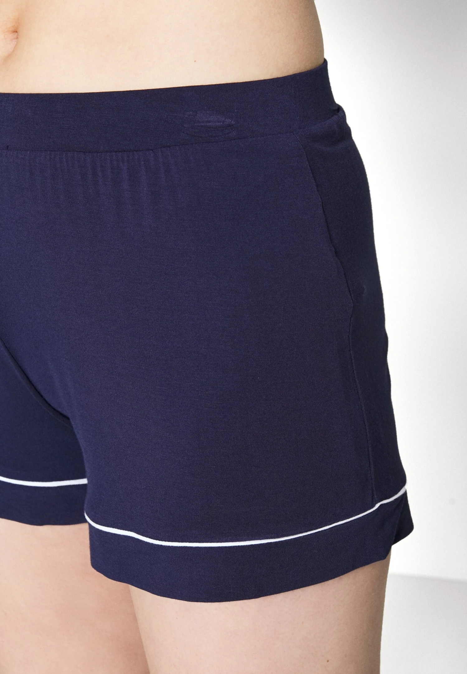 Anna Field Button Through Pj Set- Pyjama - Blue/White 6 Anna Field Button Through Pj Set- Pyjama - Blue/White - Afbeelding 6