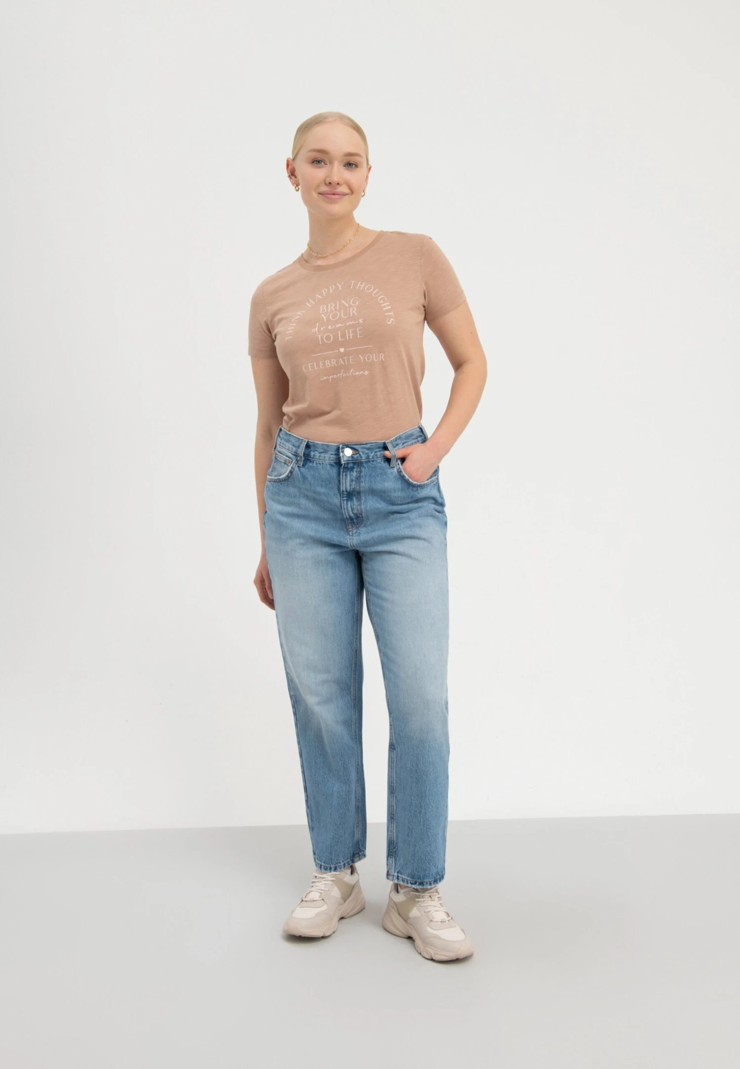 Anna Field Bring Your Dreams To Life - T-Shirt Print - Brown 2 Anna Field Bring Your Dreams To Life - T-Shirt Print - Brown - Afbeelding 2