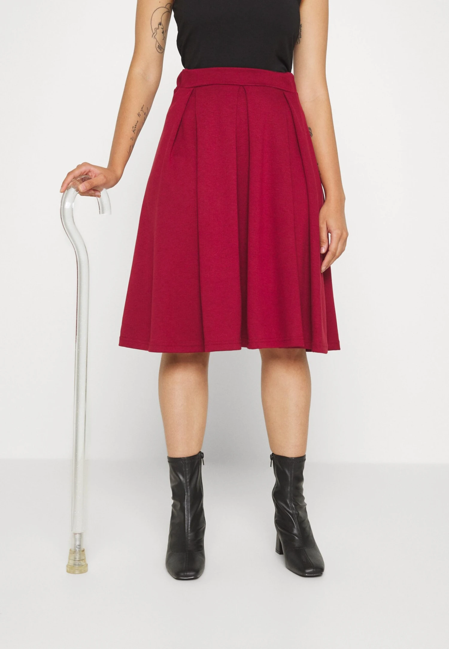 Anna Field Plooirok - Red 3 Anna Field Plooirok - Red - Afbeelding 3