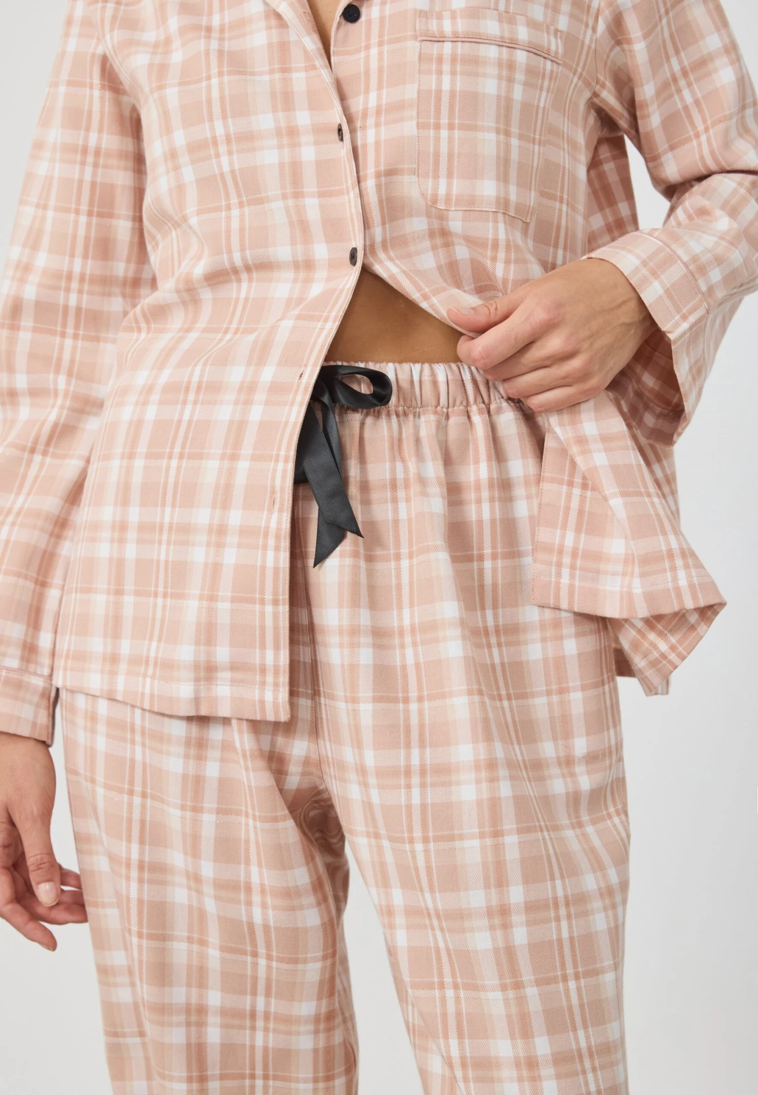 Anna Field FLANNEL SET - Pyjama - Beige Based 7 Anna Field FLANNEL SET - Pyjama - Beige Based - Afbeelding 7