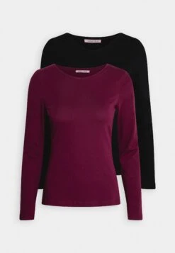 Anna Field 2 Pack - Longsleeve - Dark Red/Black 10 Anna Field 2 Pack - Longsleeve - Dark Red/Black -Anna Field Winkel ee732f452fdf41eab343124416354564