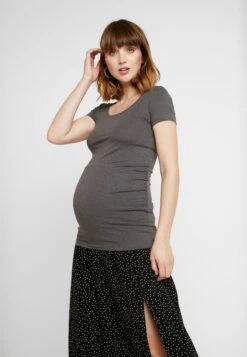 2 Pack - T-Shirt Basic - Dark Gray/Black 9 2 Pack - T-Shirt Basic - Dark Gray/Black -Anna Field Winkel ef9773ecc6074f73a958b52d3b7df616