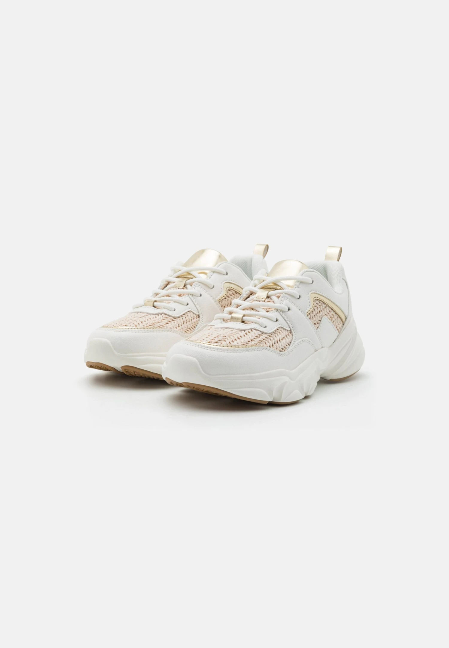 Anna Field Sneakers Laag - White/Gold 3 Anna Field Sneakers Laag - White/Gold - Afbeelding 3
