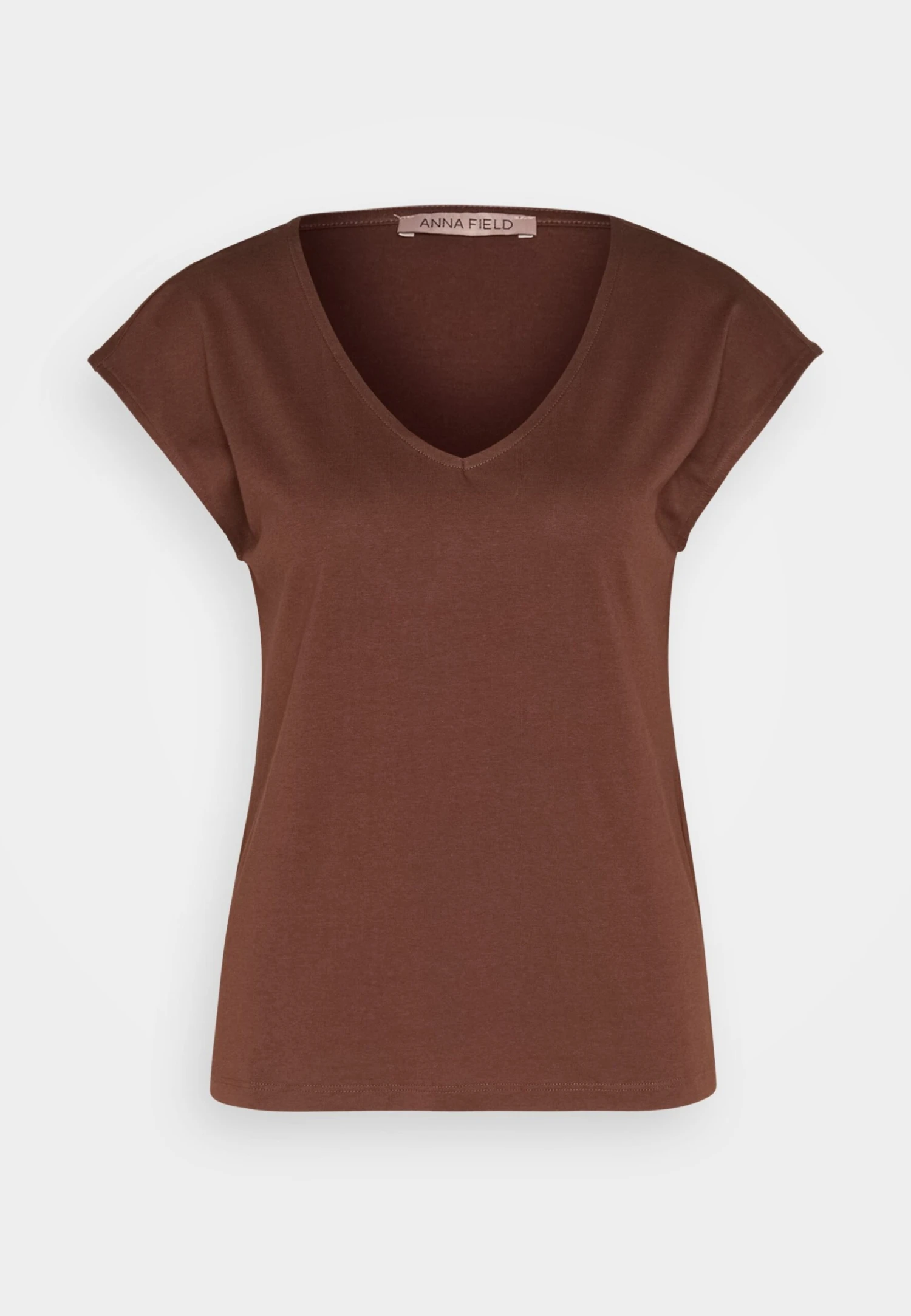 Anna Field T-Shirt Basic - Dark Brown 5 Anna Field T-Shirt Basic - Dark Brown - Afbeelding 5