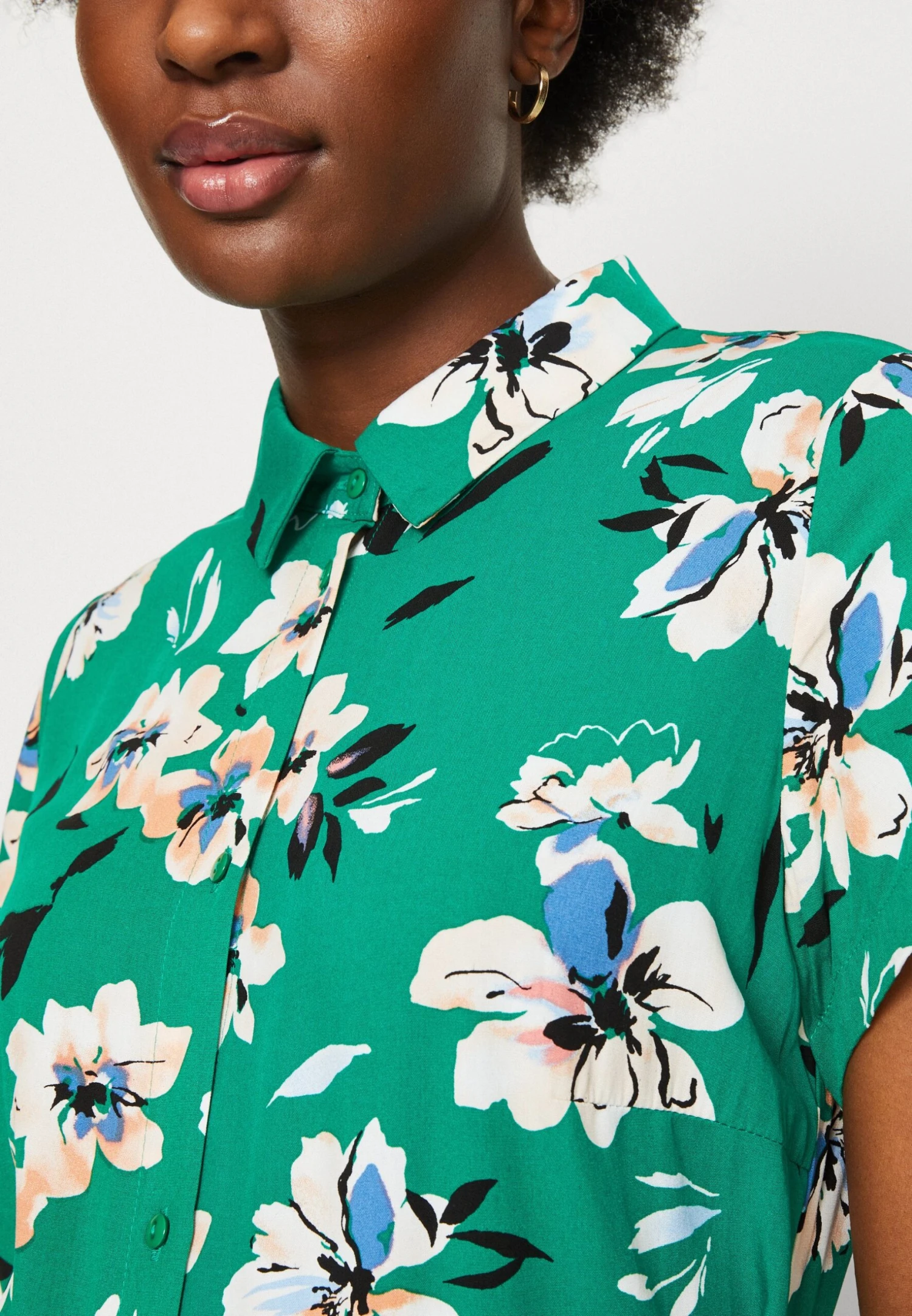 Anna Field Blousejurk - Green/Pink 8 Anna Field Blousejurk - Green/Pink - Afbeelding 8