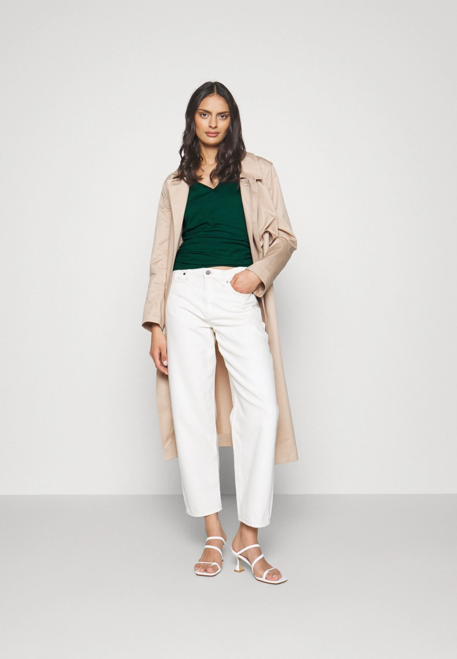 Anna Field Wrap Blouse- Blouse - Dark Green 2 Anna Field Wrap Blouse- Blouse - Dark Green - Afbeelding 2