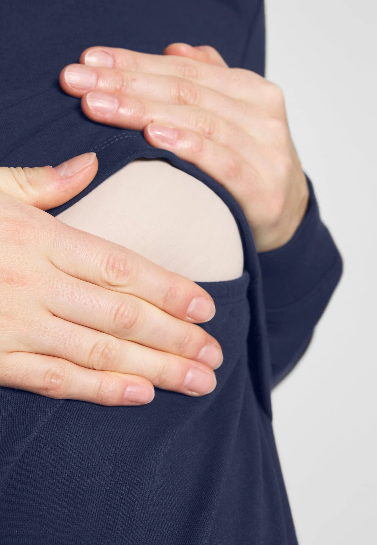 Nursing - Sweatshirt - Hoodie - Peacoat 6 Nursing - Sweatshirt - Hoodie - Peacoat - Afbeelding 6