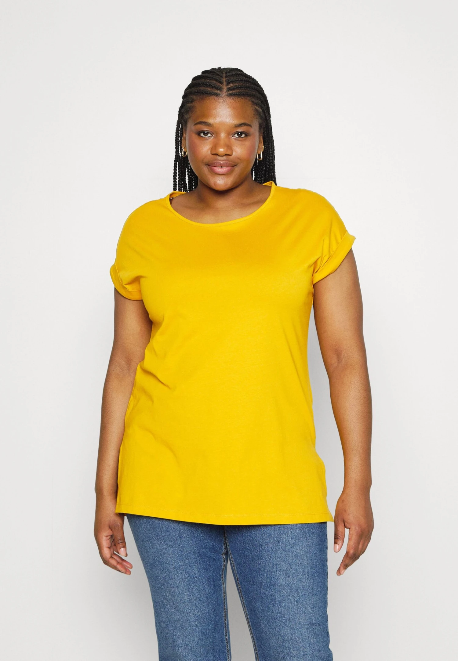 Long- T-Shirt Basic - Dark Yellow 1 Long- T-Shirt Basic - Dark Yellow