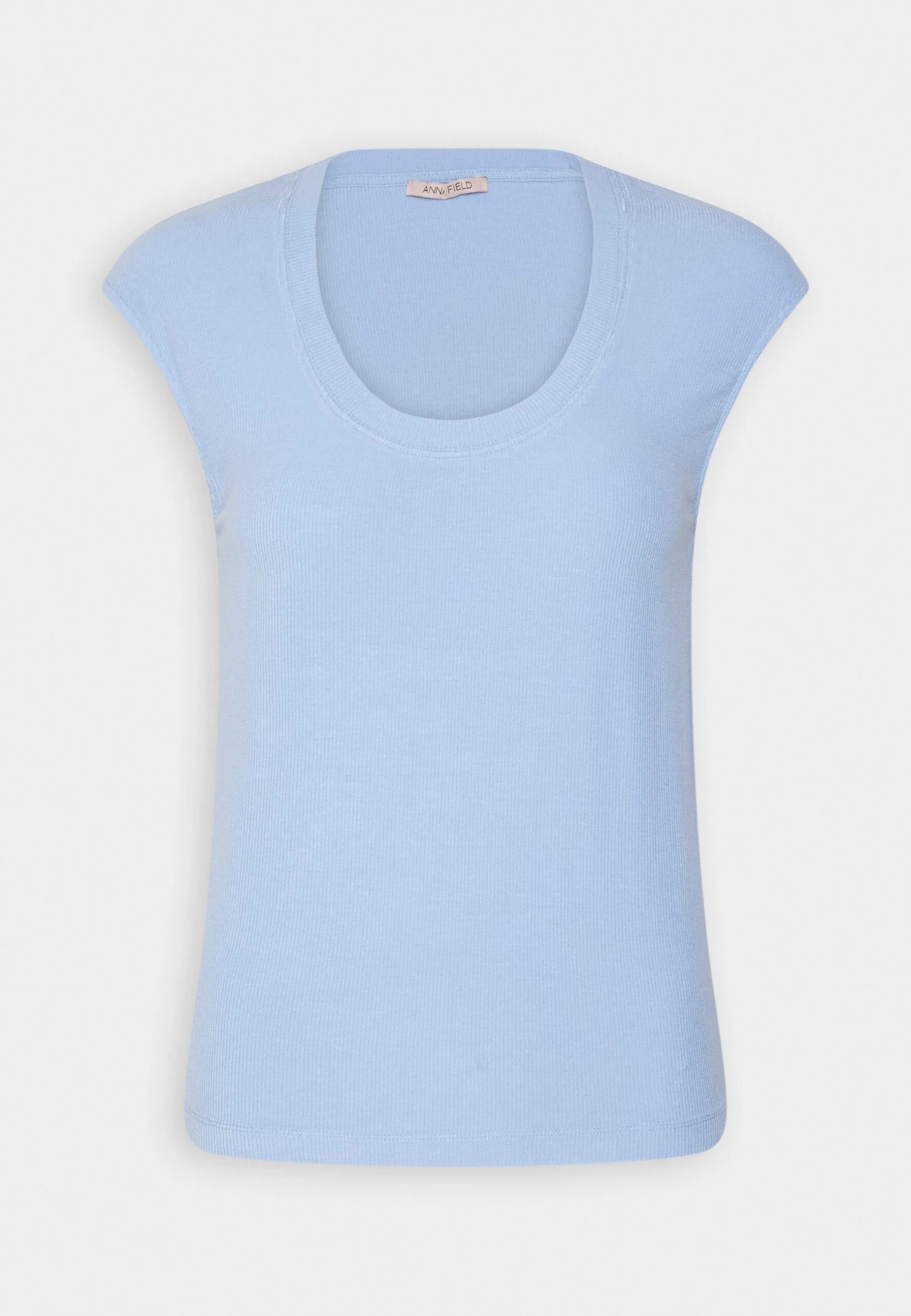 Anna Field T-Shirt Basic -Blue 4 Anna Field T-Shirt Basic -Blue - Afbeelding 4